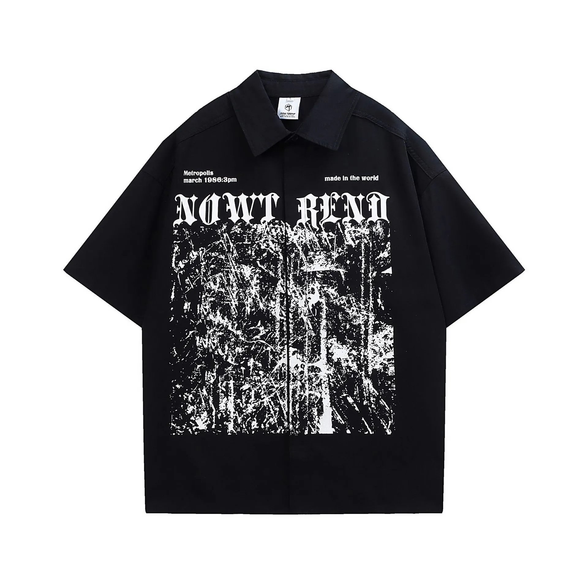 Design NTHV Library Black Oversized Short-Sleeve Shirt - 18