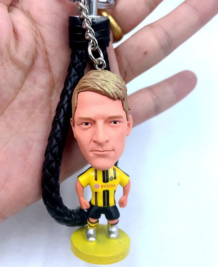 Design PVC Football Player Keychain Set Multicolor Accessories - 19