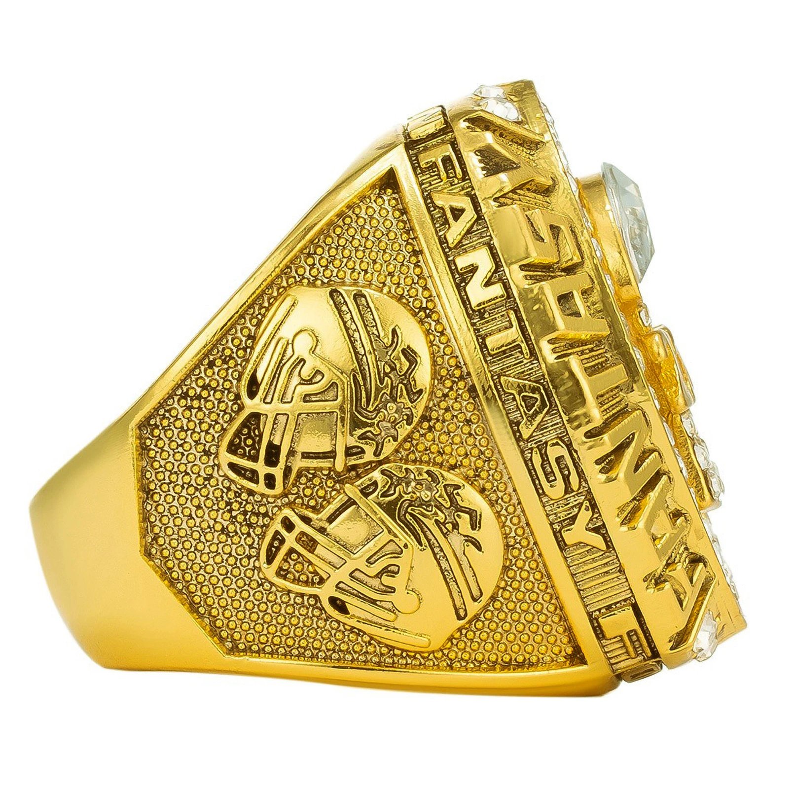 Design Kanjin Jewelry Fantasy Football League 2026 Champion Ring Gold Jewelry - 3