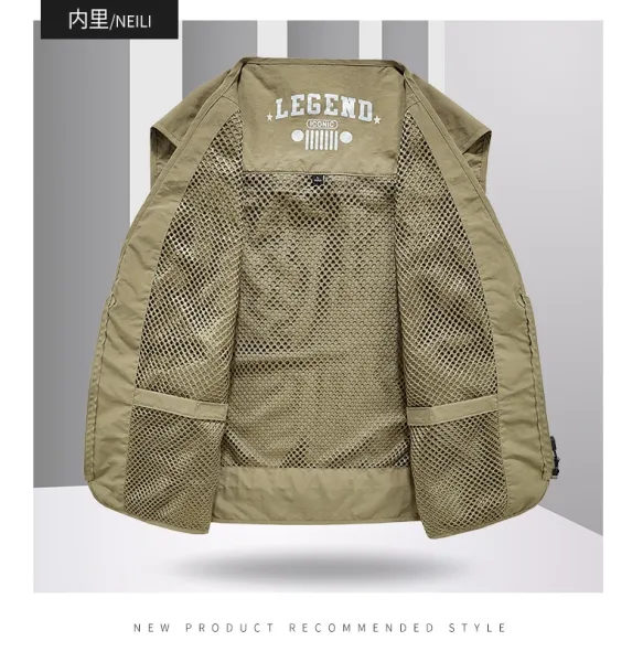 Design Jeep Spirit Legend Utility Vest Beige Vest - 11