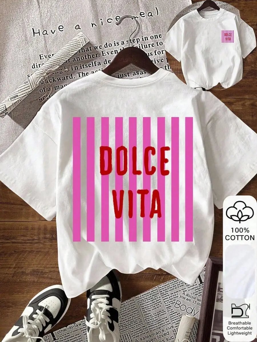 Dolce & Gabbana Dolce Vita Pink T-Shirt Tops.t Shirts - 7