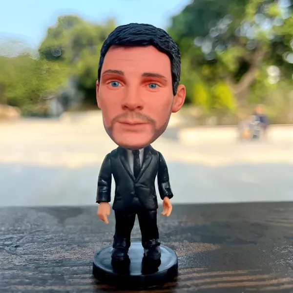 Design Bobblehead Figurine Black Tuxedo Collectible Accessories - 6