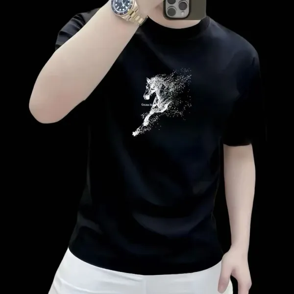 Design Horse Graphic Red T-Shirt - 4