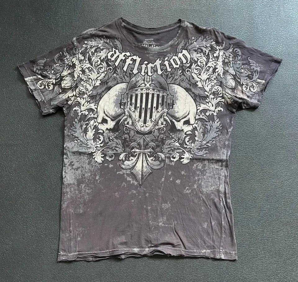 Design Winged Skull Graphic Black T-Shirt - 6