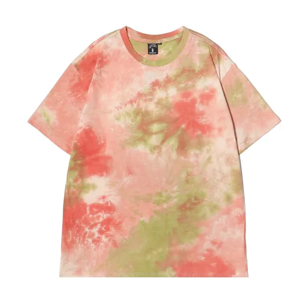 Design Abstract Brushstroke Print Black T-Shirt - 26