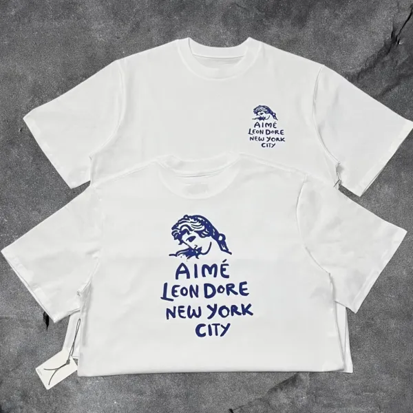 Aimé Leon Dore New York City Graphic T-Shirt White - 1