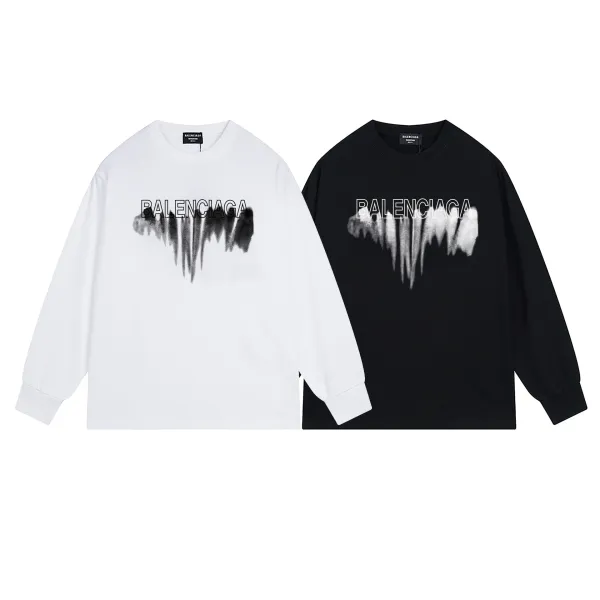 Balenciaga x Adidas Hello Name Tag Long-Sleeve T-Shirt Black - 5