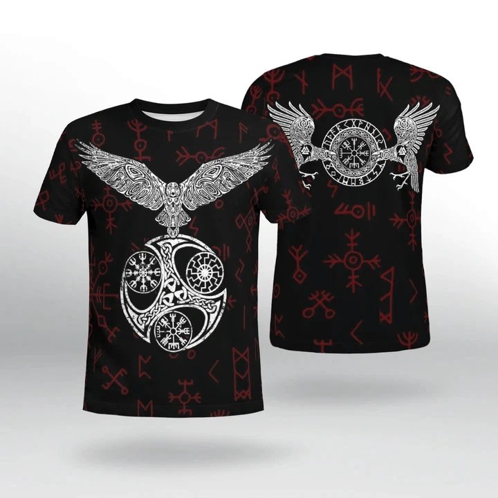 Design Chainmail Armor Print T-Shirt Black / Army Green - 10