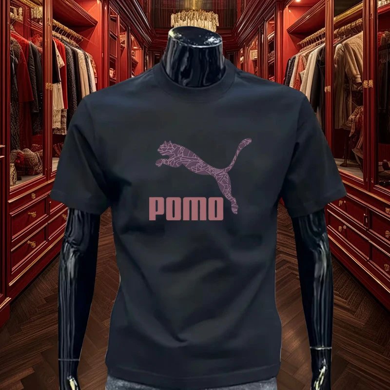 Puma Logo Tee Burgundy T-Shirt - 22