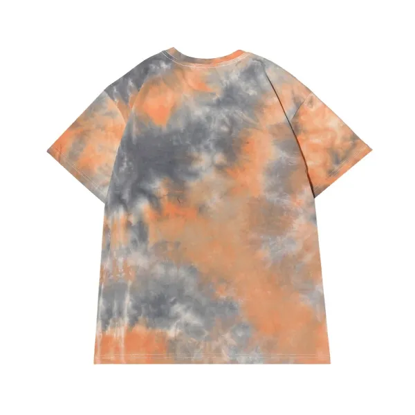 Design Abstract Brushstroke Print Black T-Shirt - 16