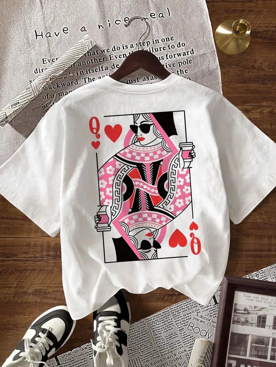 Design Tropical Sunset Graphic T-Shirt Pink - 12