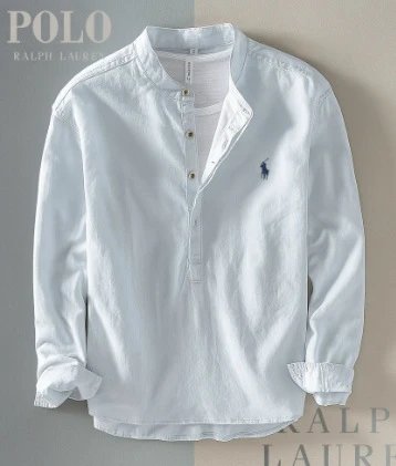Polo Ralph Lauren Henley Shirt Burgundy - 4