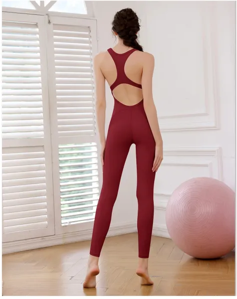 Design Racerback Cutout Bodysuit Black Activewear - 9