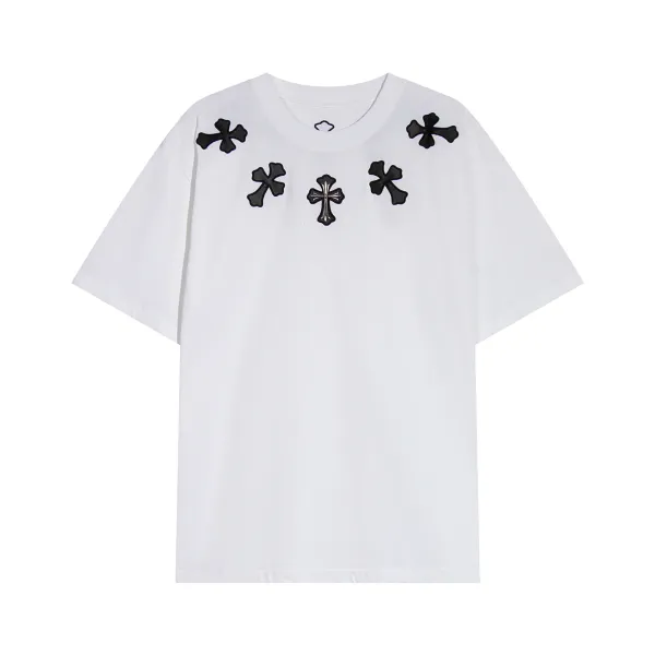 Chrome Hearts Cross Embroidered T-Shirt White - 28