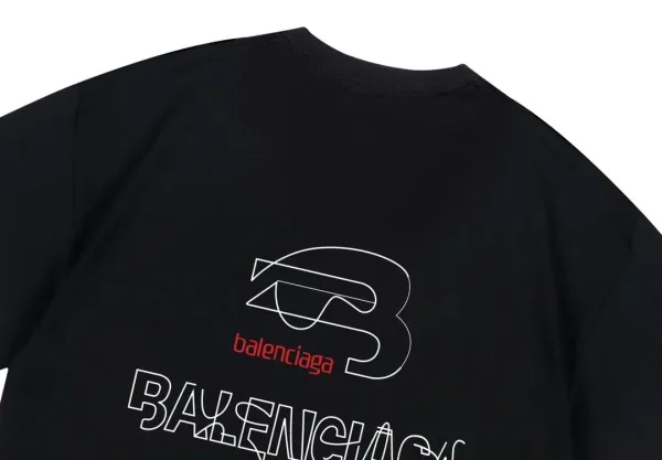 Balenciaga Paris Sunset Graphic T-Shirt Black - 20