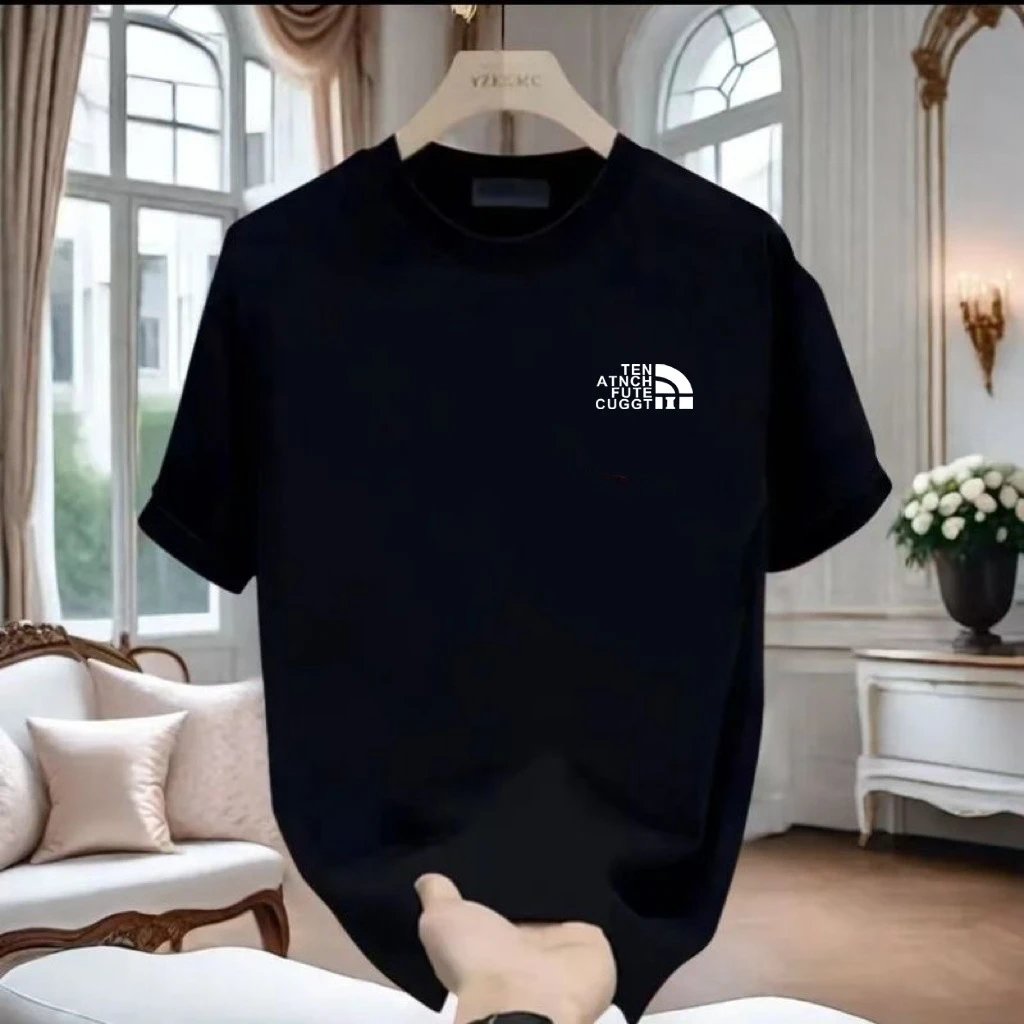 Design The North Face Logo Print Black T-Shirt T-Shirts - 3