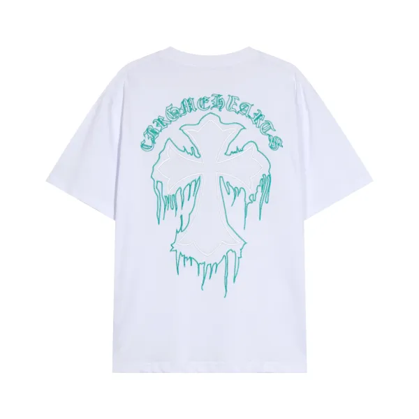 Chrome Hearts Cross Embroidered T-Shirt White - 40