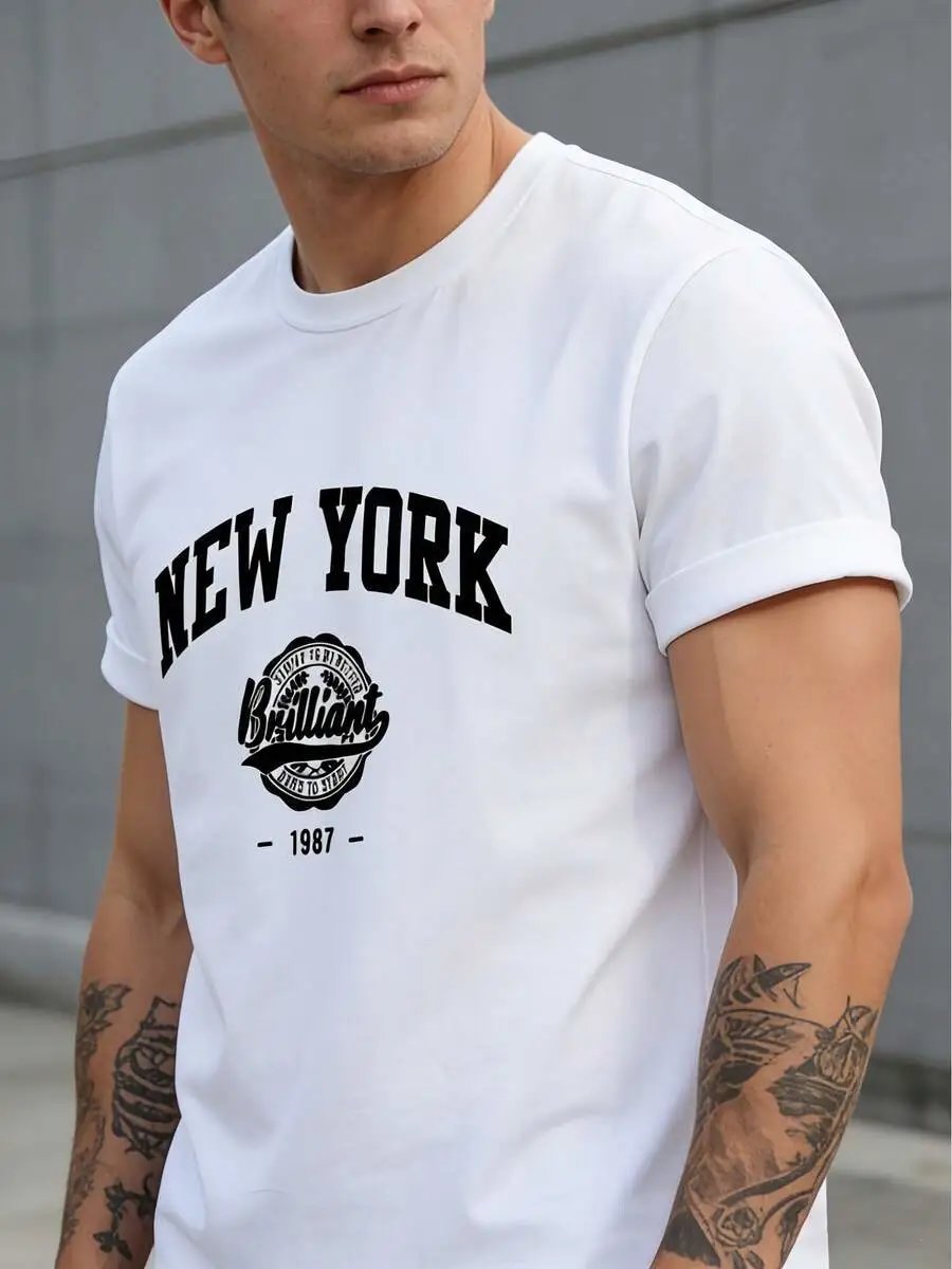 Design New York Brilliant 1987 Graphic T-Shirt White - 9