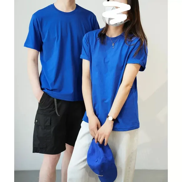 Design Basic Crew Neck Orange T-Shirt - 20