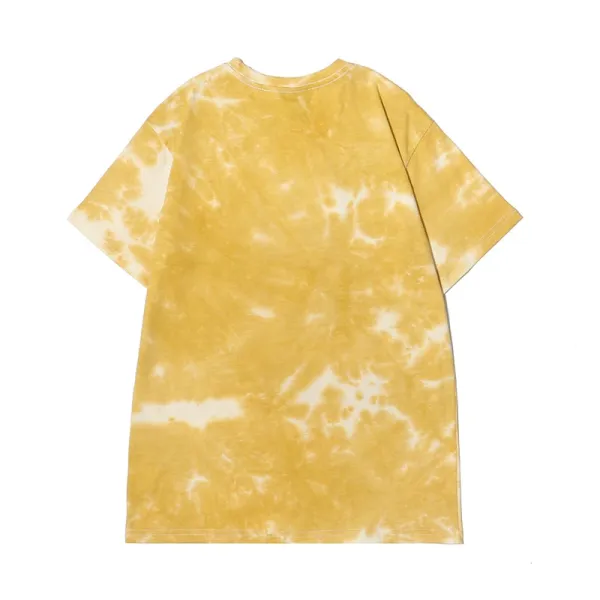 Design Abstract Brushstroke Print Black T-Shirt - 22