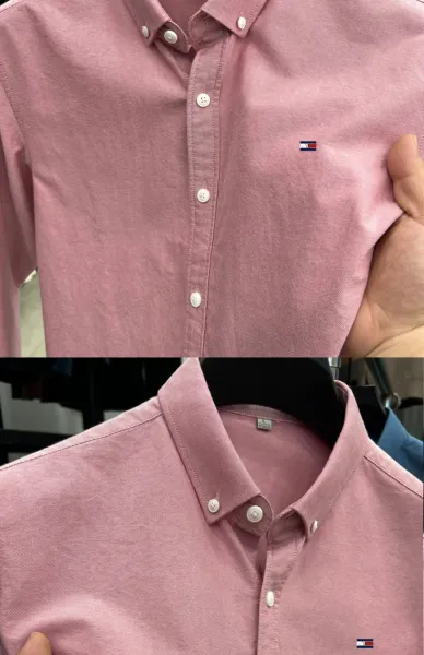 Tommy Hilfiger Button-Down Shirt Light Blue - 10