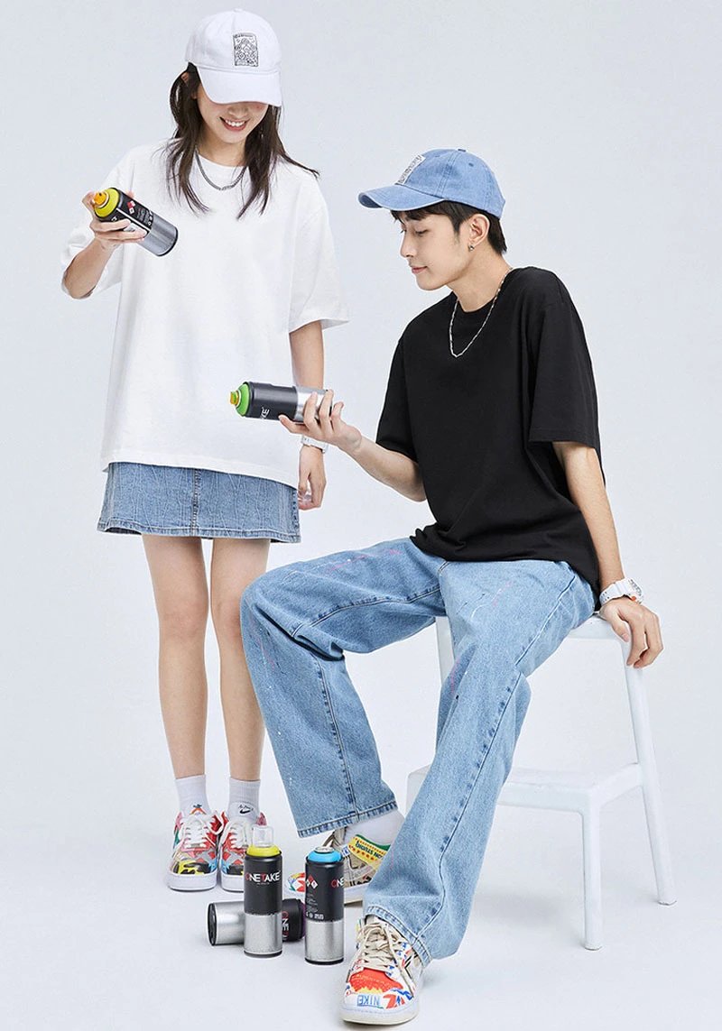 Design Basic Crew Neck White T-Shirt Tops.t Shirts - 12