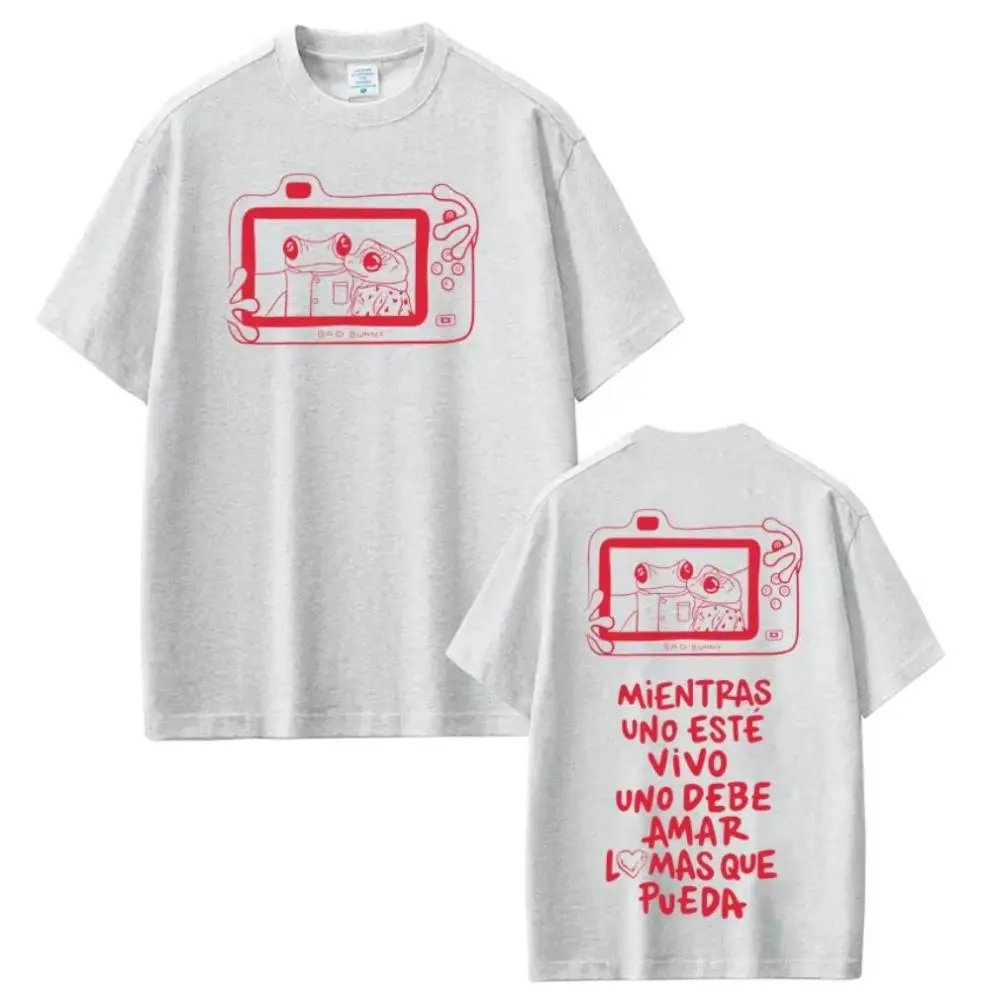 Design Camera Frog Graphic T-Shirt Gray - 23