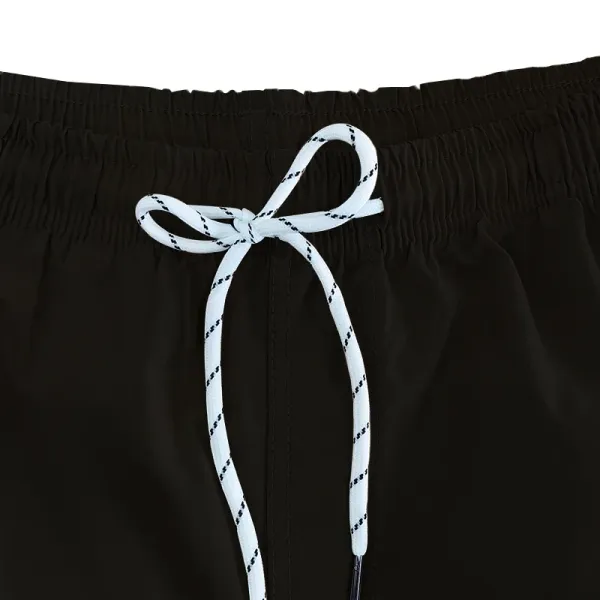 Design Drawstring Waist Shorts Beige Shorts - 13