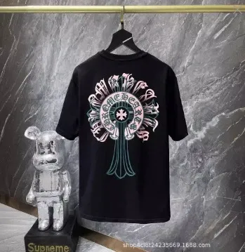 Chrome Hearts Floral Cross T-Shirt Black - 1