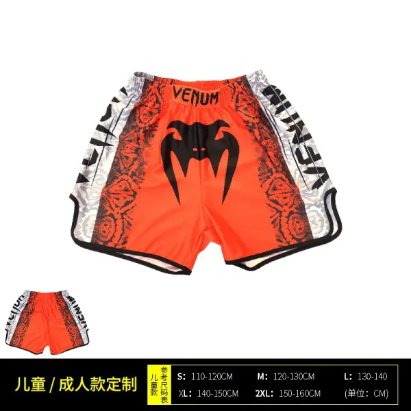 UFC x Venum Venum Sports Black Satin Muay Thai Shorts - 20