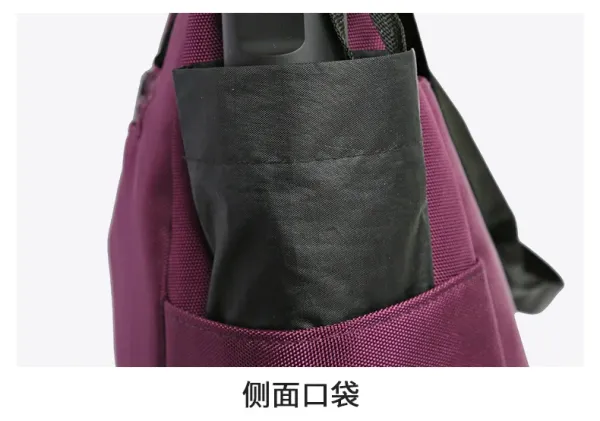 Design Tote Bag Teal with Black Straps Handbag - 34