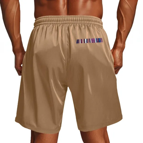 Design Drawstring Waist Shorts Beige Shorts - 35