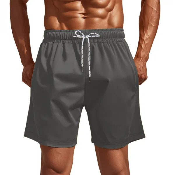 Design Drawstring Waist Shorts Beige Shorts - 43