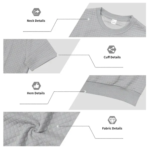 Design Textured Knit Navy T-Shirt - 20