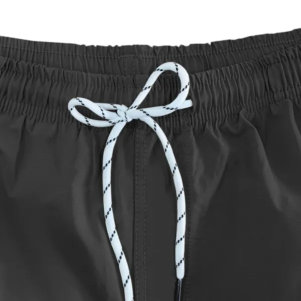 Design Drawstring Waist Shorts Beige Shorts - 49