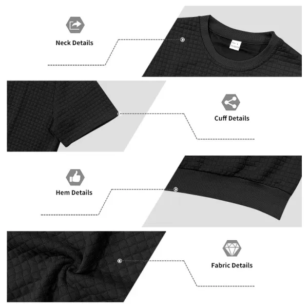 Design Textured Knit Navy T-Shirt - 32