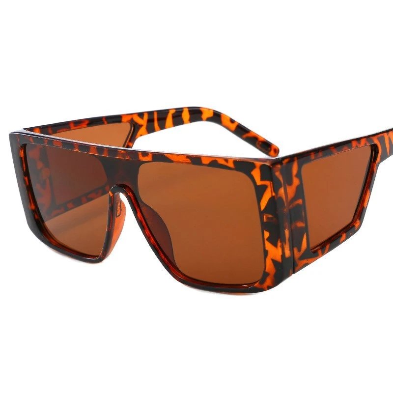 Design Oversized Tortoiseshell Square Sunglasses Eyewear
