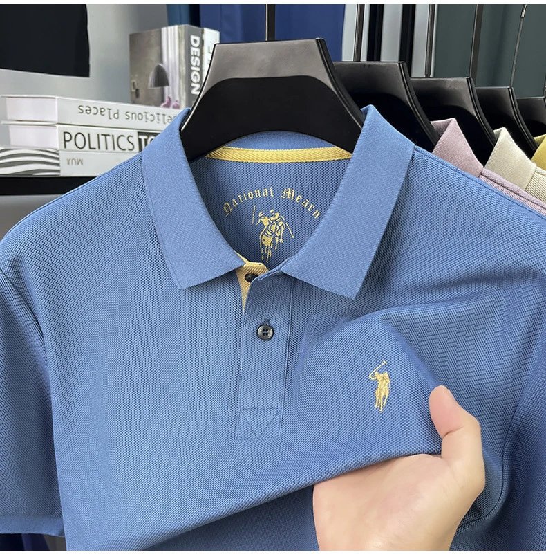 Polo Ralph Lauren Classic Fit Polo Black with Gold Pony Logo Tops Polo - 14