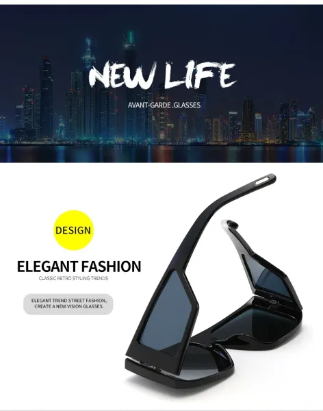 Design C3 Black / Yellow Oversized Shield Sunglasses Eyewear - 6
