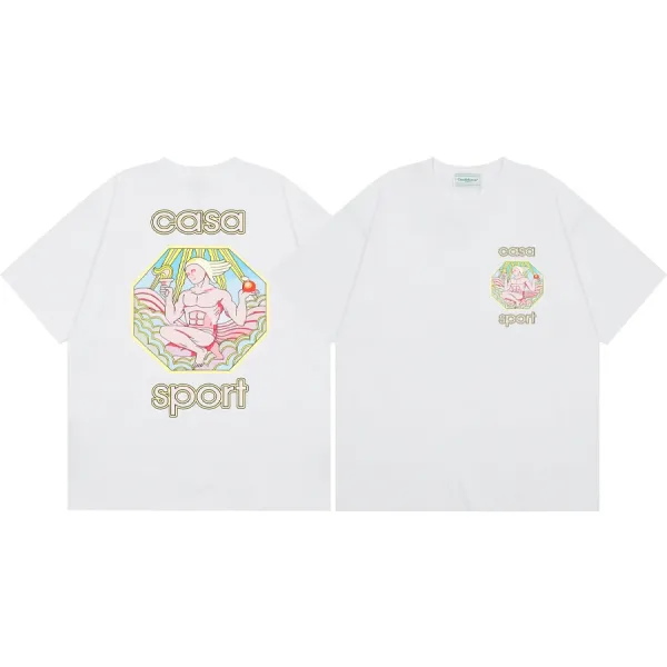 Casa Sport Graphic Print Oversized T-Shirt White - 1
