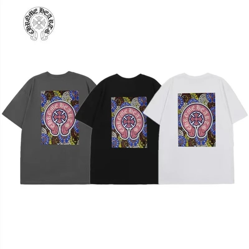 Chrome Hearts Cross Logo Embroidered White T-Shirt - 7