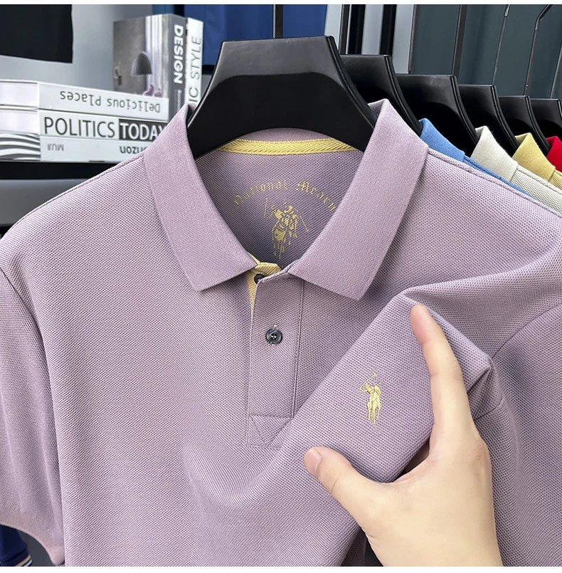 Polo Ralph Lauren Classic Fit Polo Black with Gold Pony Logo Tops Polo - 21