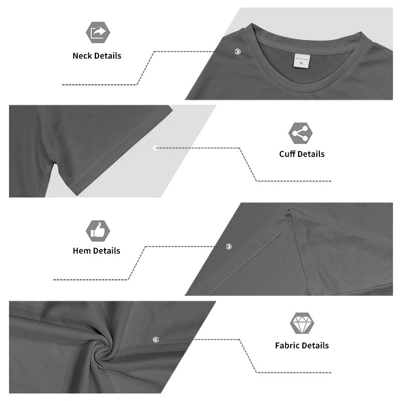 Design Performance Mesh T-Shirt Charcoal Gray T-Shirt - 81
