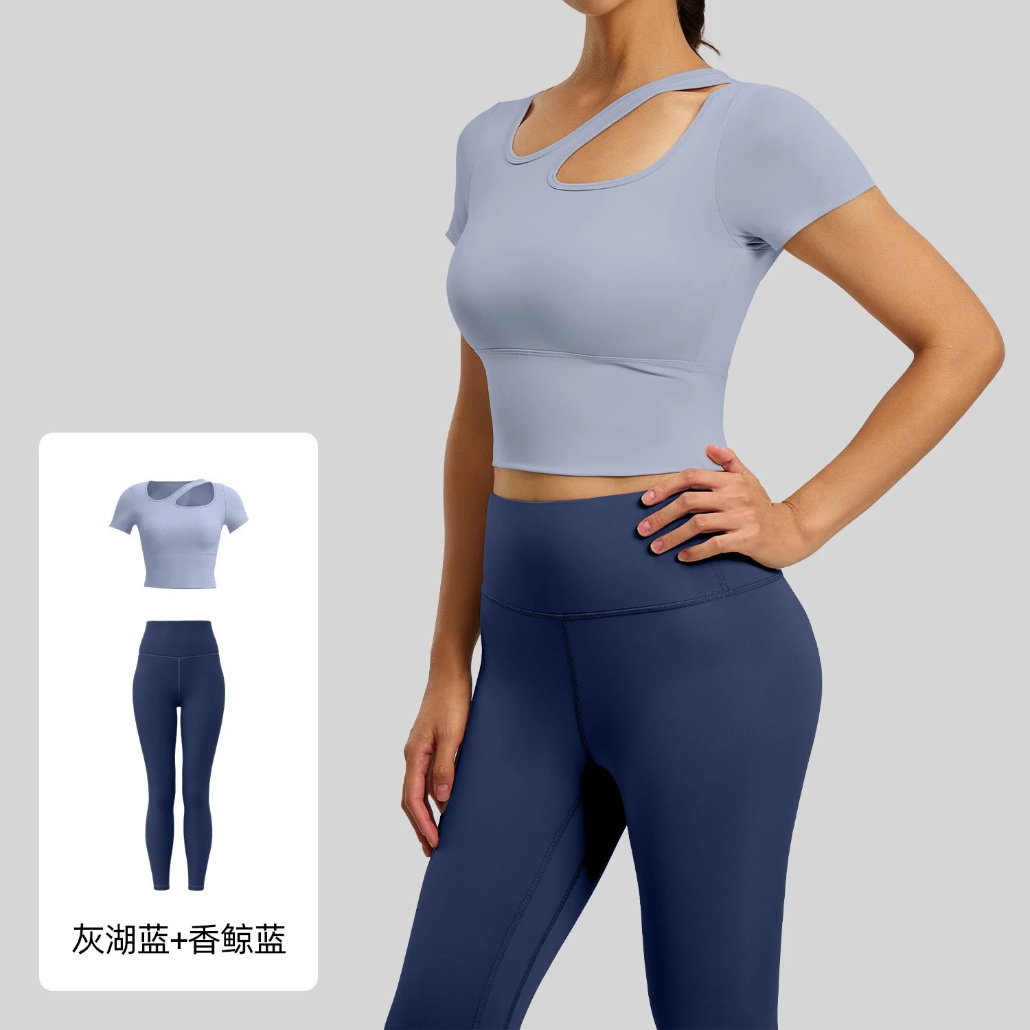 Gray Lake Blue + Whale Blue