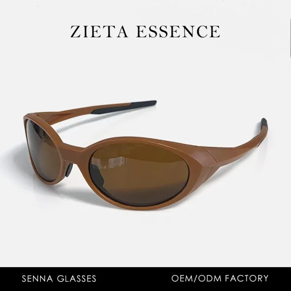 Design Zieta Essence Brown Sporty Sunglasses - 1