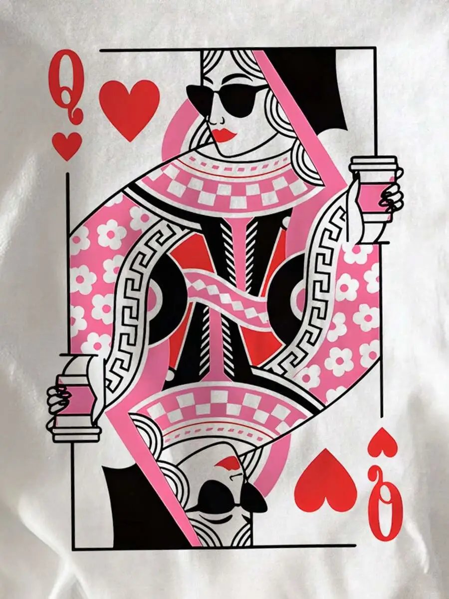 Design Tropical Sunset Graphic T-Shirt Pink - 11