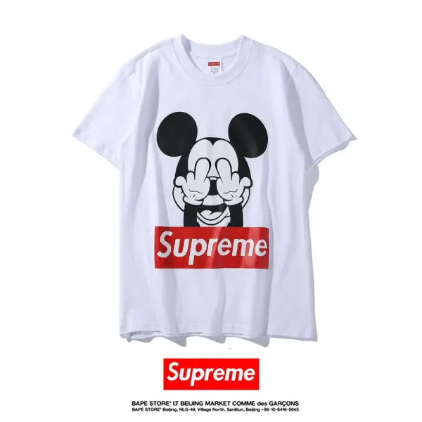 Supreme x Disney Mickey Mouse Box Logo White T-Shirt - 1