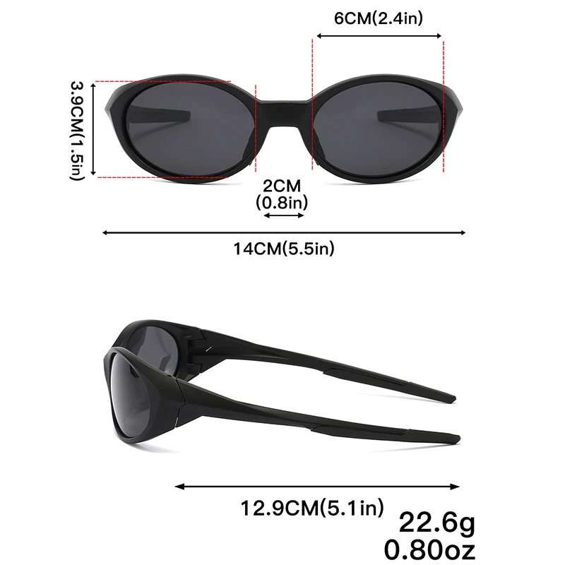 Design Sporty Wraparound Sunglasses Black / Red - 27