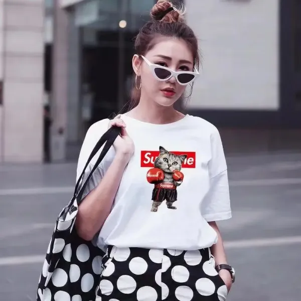 Supreme Gun Logo T-Shirt White - 13