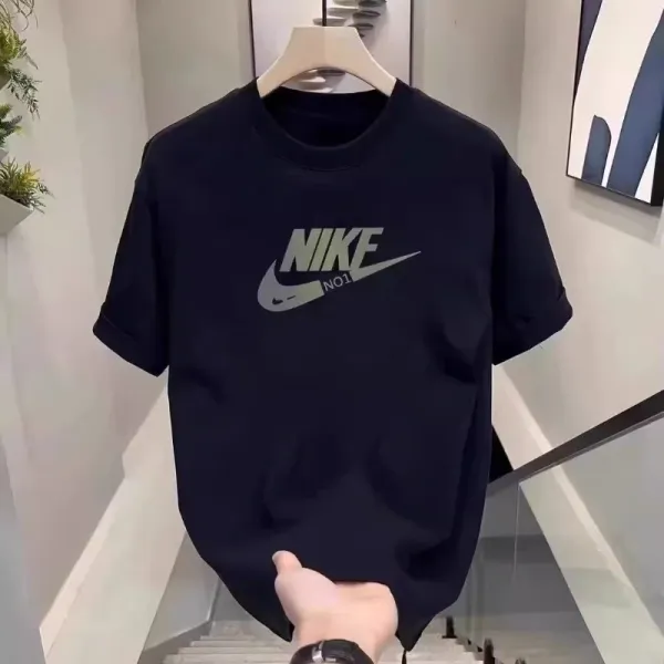Nike Swoosh Graphic Print White T-Shirt - 16